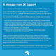 2K Support's warning statement about an email phishing scam, in white text on a blue background.